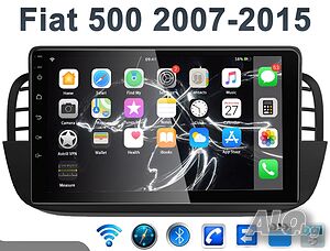 Мултимедия за Fiat 500, 2007-2015, навигация, Android, двоен дин, плеър, FIAT 500C, Андроид