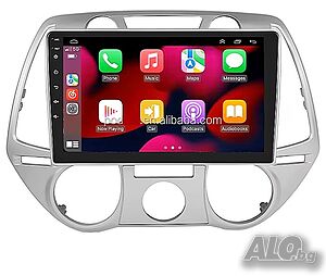 Мултимедия, за Hyundai I20, 2008, Двоен дин, Навигация, дисплей, плеър, екран, Android, Андроид, i20