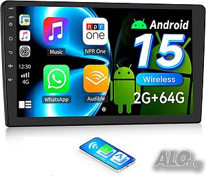 Мултимедия, Навигазия, за кола, за автомобил, универсална, Carplay, Android Auto, двоен дин