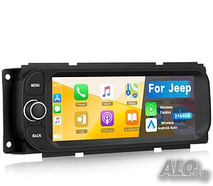 Мултимедия за Jeep, Grand Cherokee, Android, навигация, за Wrangler, Dodge, Chrysler, плеър, 2DIN