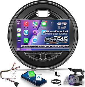 Android Мултимедия за BMW, Mini Cooper, Навигация, F55, F56, F57, Мини купър, двоен дин, радио, 2DIN