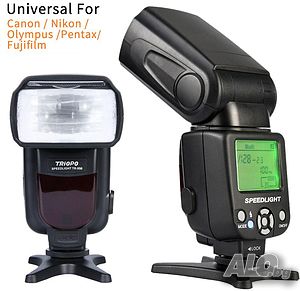 Triopo TR-950 Универсална Светкавица за фотоапарат Canon Nikon Pentax Olympus Panasonic Fujifilm др