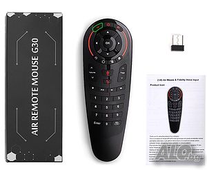 2020 TV Box Безжична въздушна мишка и дистанционно 33 бутона с жироскоп и микрофон ТВ Бокс
