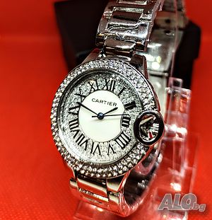 Луксозен дамски ръчен часовник CARTIER. Часовник подарък за жена. Ръчен водоустойчив часовник.