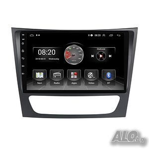Мултимедия, Mercedes, E Class, Двоен дин, Мерцедес, W211, E200, E220, E270, Е320, Android, Е клас