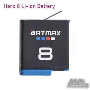 Батерия за GoPro Hero 8, hero 7, hero8 Black, GoPro 5, Hero 6 Akkus, Go Pro, екшън камера, 1680mAh