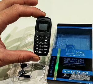 Мини телефон BM70, с меню на български, мини телефон малък с българско меню, L8Star две сим карти