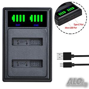 Зарядно за батерия за SONY NP-BG1, NPBG1, NP BG1, NP-FG1, FG1 Cyber shot DSC, Sony