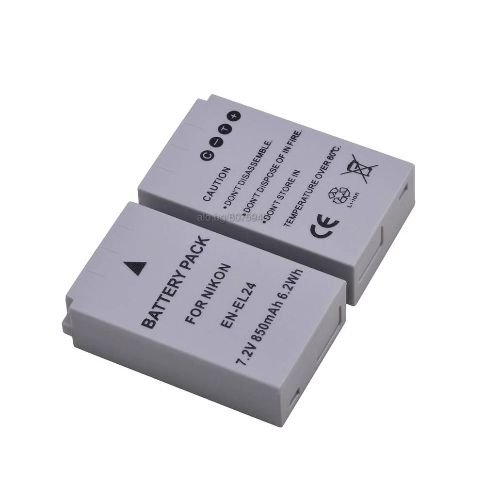 Caricabatterie Universale USB/Auto/Corrente Per Nikon EN-EL24 – Compatibile Con Nikon 1 J5, DL18-50, DL24-85 E MH-31
