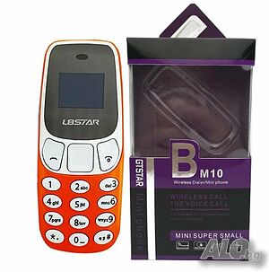 Мини телефон, BM10, с промяна на гласа, малък телефон, L8Star BM10, Nokia 3310 Нокия, оранжев