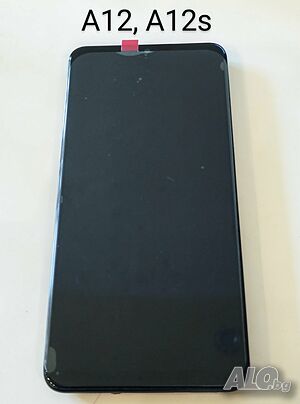 Дисплей за Samsung Galaxy A12, A12s, A125, A127, SM-A125F, SM-A127F тъчскрийн с рамка, А12 Екран