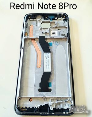 Оригинален 6.53” Дисплей за Xiaomi Redmi Note 8 Pro, M1906G7T, Redmi Note 8 Pro тъчскрийн с рамка