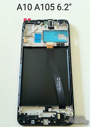 Оригинален дисплей за Samsung Galaxy A10, A105, A105F, SM-A105F, с рамка, тъчскрийн, тъч с рамка А10