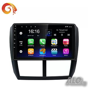 Мултимедия, Двоен дин, за Subaru Forester, Навигация, за Субаро, радио, плеър 9“, Android, 2 DIN