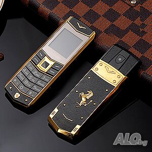 Телефон VERTU, Ferrari, луксозен мобилен телефон Верту Ферари, метален, GSM, Vertu Signature