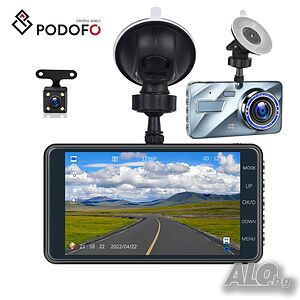 DVR, Видеорегистратор, за кола, за автомобил, с камера за задно виждане, паркиране, заден ход, ДВР