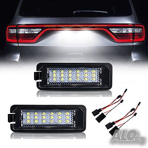 Светлини за регистрационен номер, LED, Крушки, лампи, за VW, Golf, Passat, Polo, Lupo, Scirocco ЛЕД