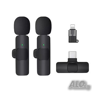 Микрофон за Смартфон, Type C, IPhone, за Android, микрофони, безжичен, жак, интервю, букса, Type-C