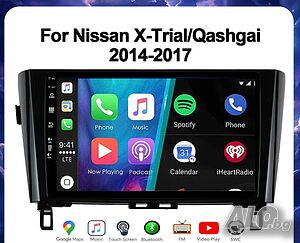 Мултимедия, Двоен дин за Nissan X-TRAIL, Nissan Qashqai, Андроид, 10” навигация, плеър Android, DIN