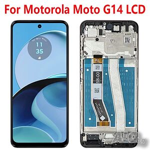 Дисплей за Motorola Moto G14, G54, XT2341, LCD, тъч скрийн, с рамка, екран, LED, XT-2343-1, LED
