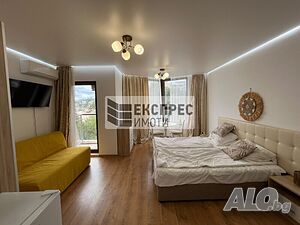НОВ, ОБЗАВЕДЕН ЕДНОСТАЕН АПАРТАМЕНТ, М-Т КАБАКУМ