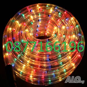 LED диоден маркуч многоцветен, светеща лента, светещ маркуч 10м.