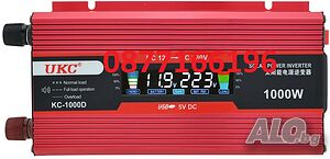 Инвертор с дисплей 12-220V 1000W