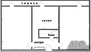 2-стаен с отделна кухня и голяма тераса в Надежда-2