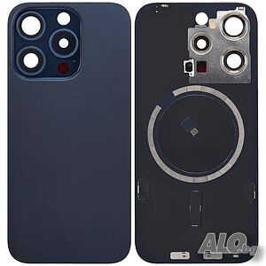 Заден капак за iPhone 15 Pro Max - Оборудван Premium High Class - Син титан