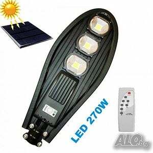 Топ цена! LED Соларна лампа 270W с дистанционно и сензор за движение
