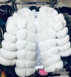 Палто Естествен Косъм Лисица