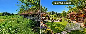 Къща с 2390 кв.м двор, гараж и стопански постройки в с. Метличина, обл. Варна