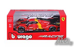 Модел Ferrari 499P Le Man 1:24 Ферари Бураго количка