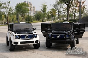 Акумулаторен джип Mercedes EQG Electric G-Class 12V с отварящи се врати меки гуми 4x4