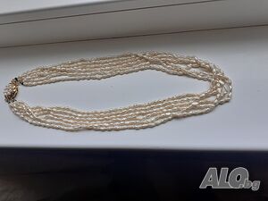 Стар гердан колие огърлица перли седеф винтич дамско бижу