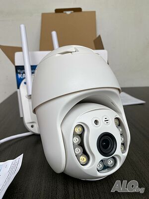 IP въртяща безжична камера 2MPX- 4+4LED ( ИЗЦЯЛО НА БЪЛГАРСКИ ЕЗИК)