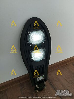 LED Соларна улична лампа COBRA, 230W, Черна + Стойка за закрепване