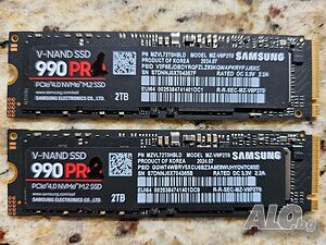 SAMSUNG 2TB PCIe 4.0 NVMe M.2 SSD 990 PRO ⨯ 2