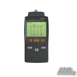TM-903 Кабелен лан тестер, късо съединение, разделени двойки, Тайван, сертификат