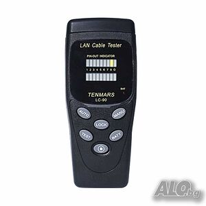 LC-90 Кабелен тестер за RJ45/RJ11, кабел AT, T258A, кабели EIA/TIA 568A/568B
