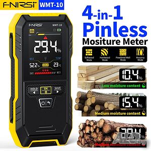 Безконтактен влагомер за дървесина и стени, FNIRSI WMT-10