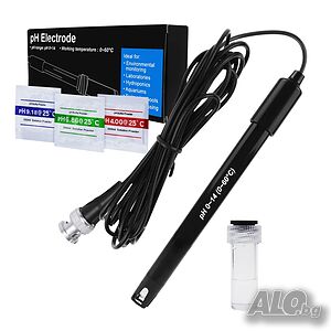 E-312 pH електрод за тестери с BNC конектор 50 Ohm, кабел 300 см