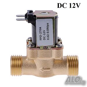 Соленоиден клапан, нормално затворен, 12V или 220V, метален корпус