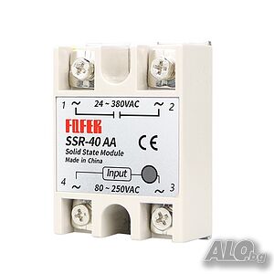 Солид стейт реле 80-250VAC товароносимост 40А 24-380 VAC