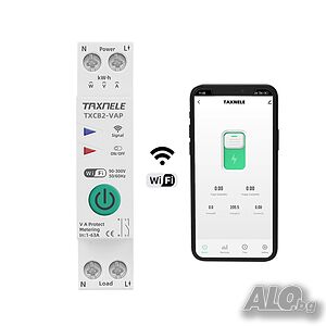 Многофункционален WIFI електромер, прекъсвач, предпазител и таймер