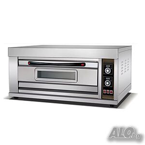 Електрическа пекарна фурна за 2 тави 60×40 - едноетажен модел 6.6 kW