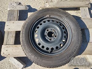 15 джанта 5х108 за FORD Connect 6J et52,5 гума 195/65/15 Semperit 7,5мм 2015