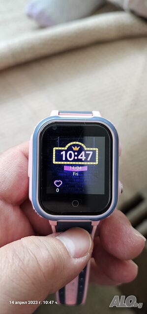Детски розов часовник 4G, GPS+LBS+Wi-fi