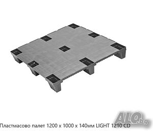 Пластмасов палет LIGHT 1210 CD - 1200 × 1000 мм