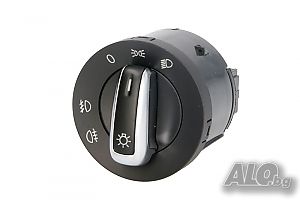 VW Touran (1T1,1T2) / Ключ за фарове хром с халоген за Тоуран 02.2003-05.2010
